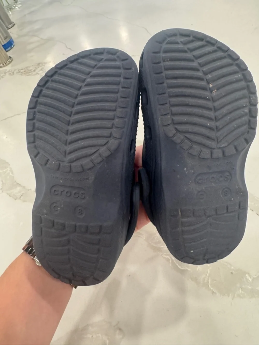 CROCS Kids Clogs size 8 in Navy